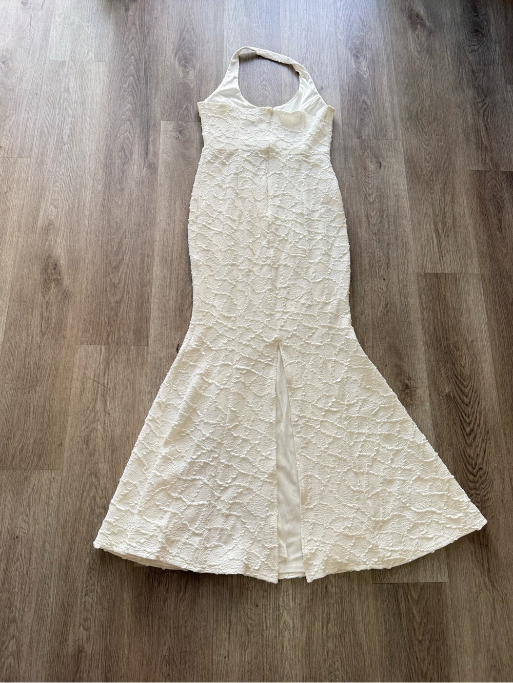 elliatt alexandra white lace halter neck maxi gown bridal dress size small NEW - Picture 7 of 13